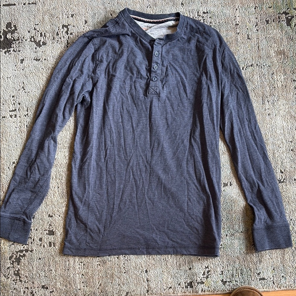 Men's Blue Henley Shirt